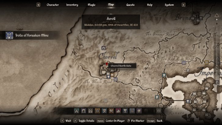 Modryn Oreyn Map Location