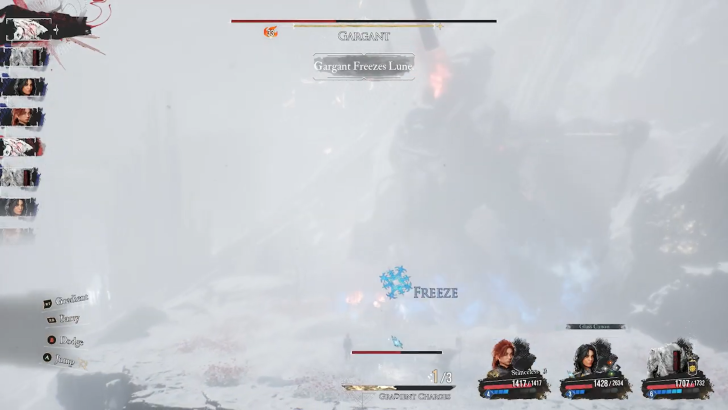 Gargant Freezing a Target