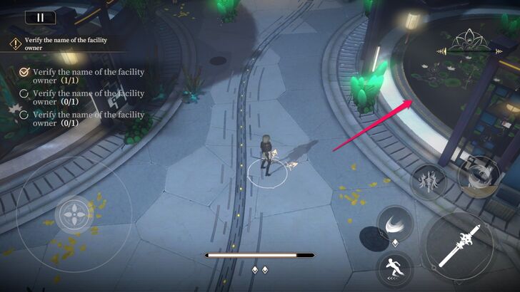 Go to the Structure to the Right