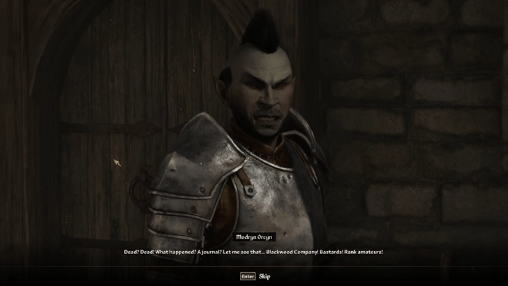 Return to Modryn Oreyn in Chorrol