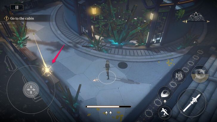 Interact with the Glowing Object