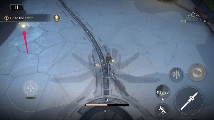 Interact with the Glowing Object