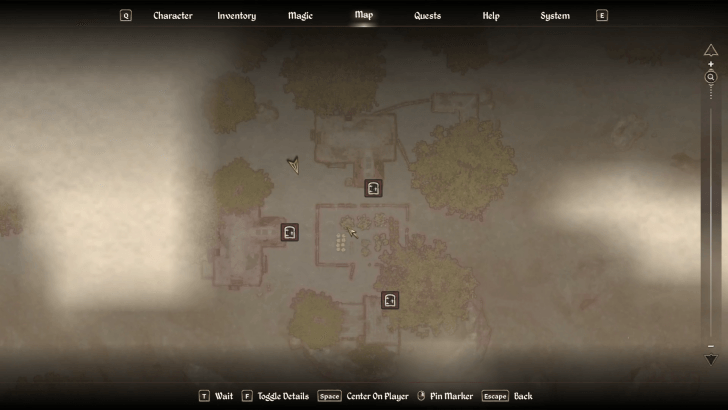 Zero Visibility Starting Location Map