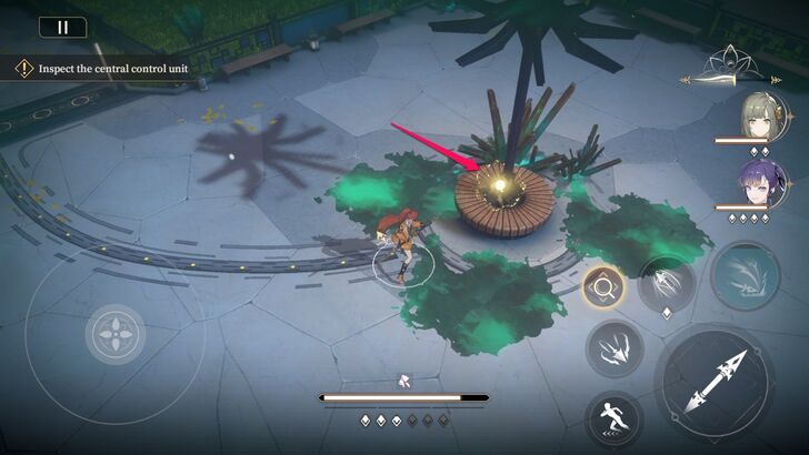 Interact with the Glowing Object