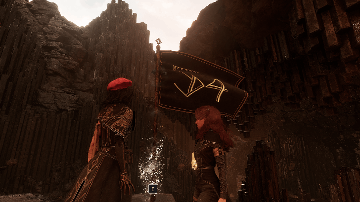 Stone Wave Cliffs Cave Expedition Flag Entrance