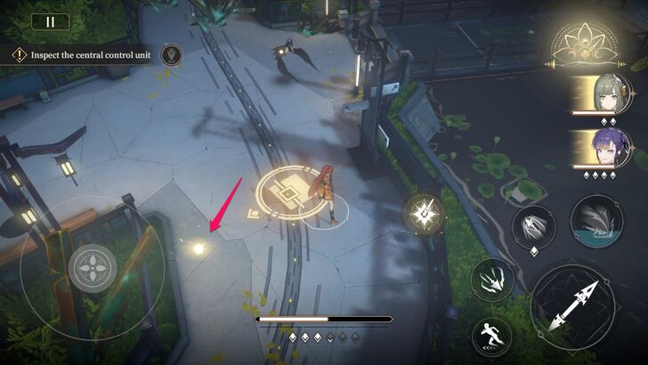 Interact with the Glowing Object