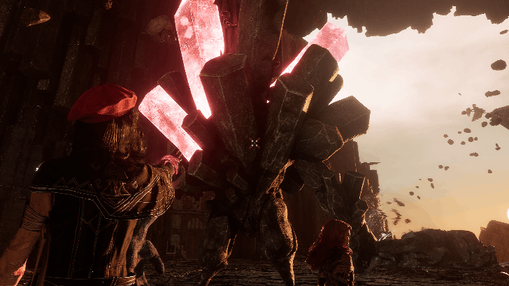 Stone Wave Cliffs Cave Chromatic Hexga Closeup