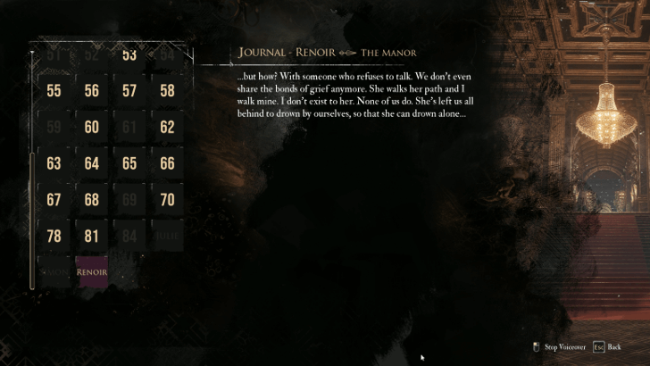 Renoir’s Journal Entry