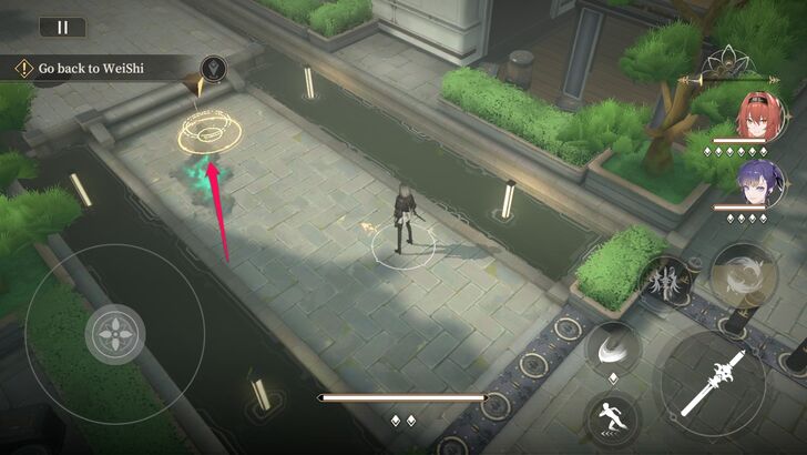 Head to the Teleporter