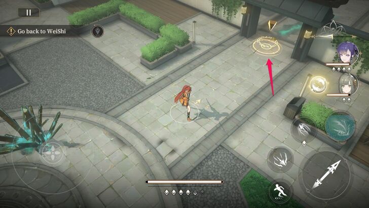 Head to the Teleporter