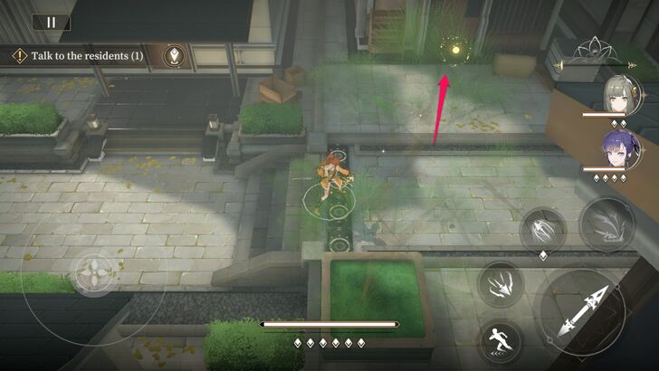 Interact with the Glowing Object