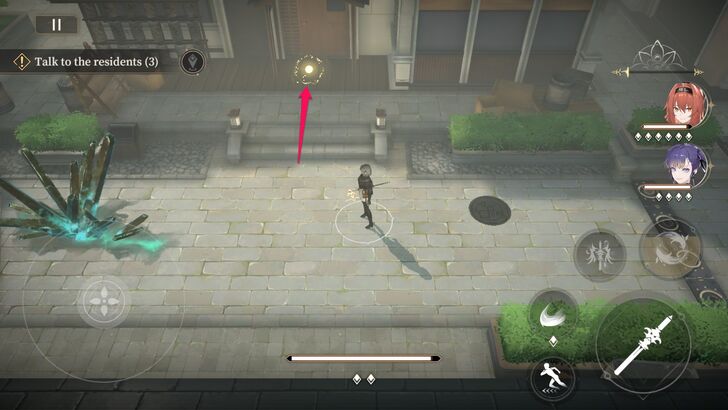 Interact with the Glowing Object