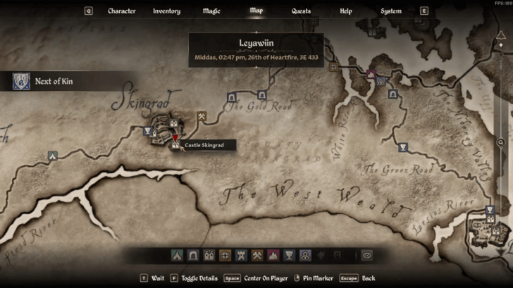Broken Vows Starting Location Map