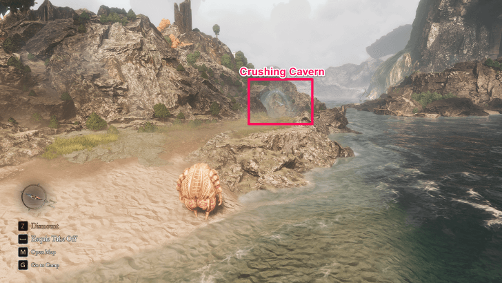 Crushing Cavern World Location