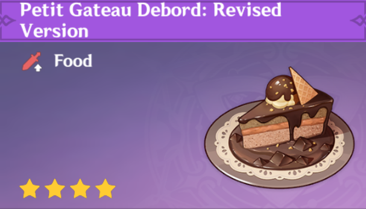 Genshin Impact - How to Get Petit Gateau Debord: Revised Version and Effects