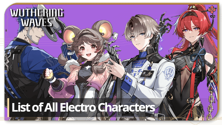 Wuthering Waves List of All Electro Characters