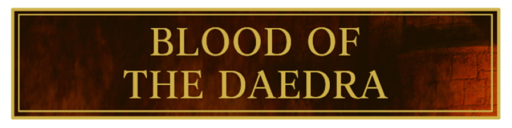 TES IV Oblivion Blood of the Daedra Banner