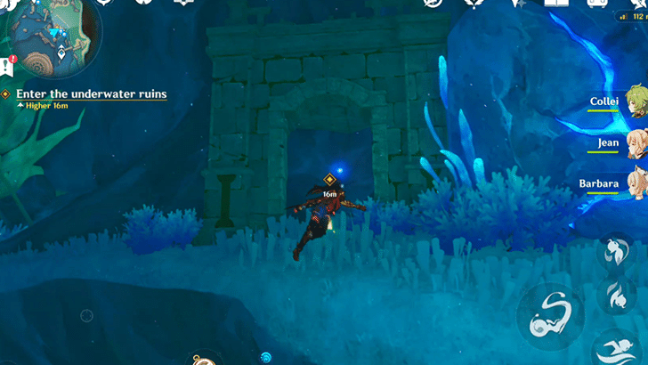 Genshin Impact - Enter the underwater ruins