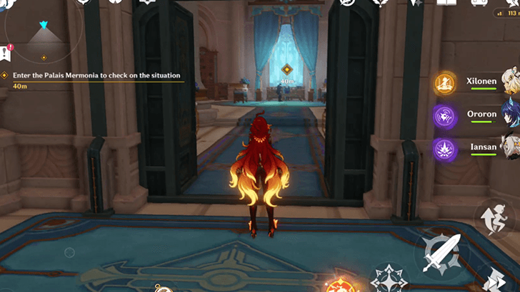 Genshin Impact - Enter the Palais Mermonia to check on the situation