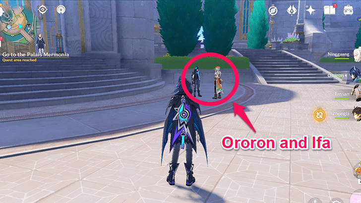 Genshin Impact - Go to the Palais Mermonia