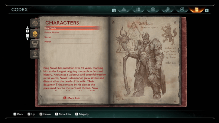 King Novik Codex Entry