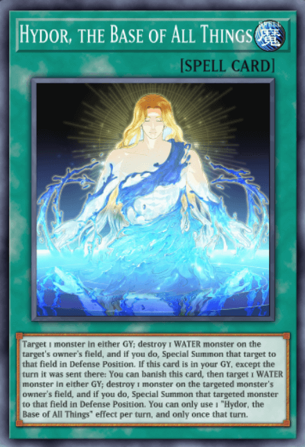 Hydor, the Base of All Things