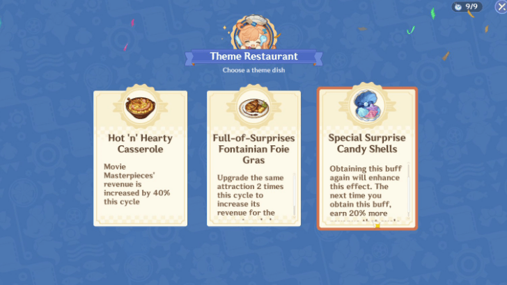 Genshin - Whirling Waltz Cycle 3 Dishes