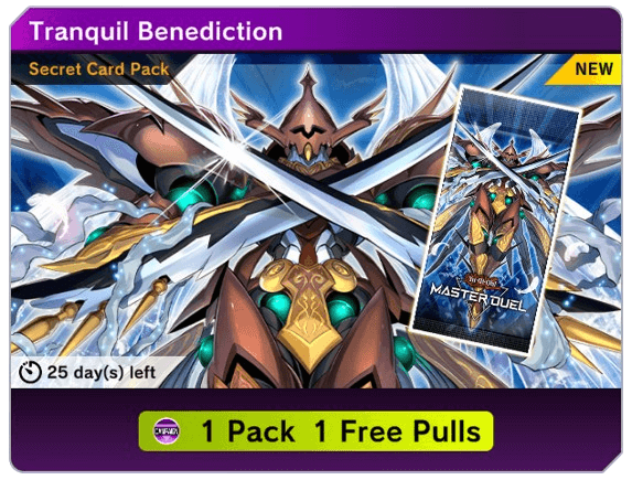 Master Duel - Tranquil Benediction Secret Pack Free Pull in Shop