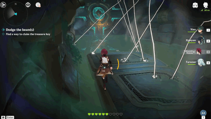 Use Special Ability to Avoid the Moving Lasers