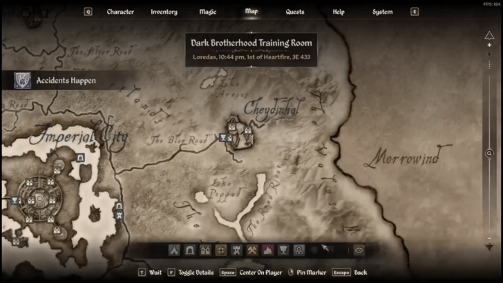 Accidents Happen Starting Location Map