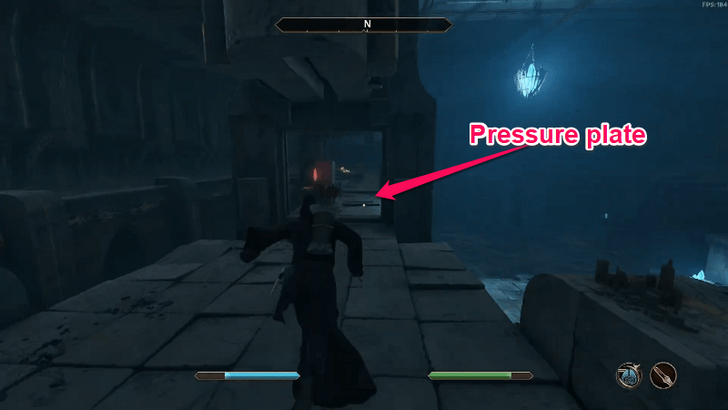 Pressure plate location