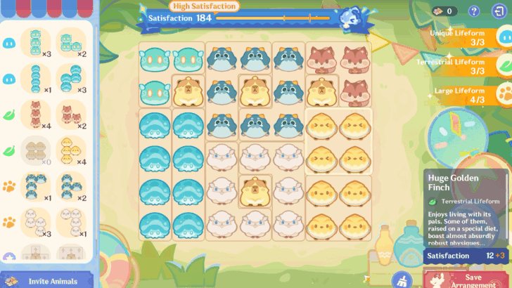 Reach 160 Satisfaction at 5th Expansion