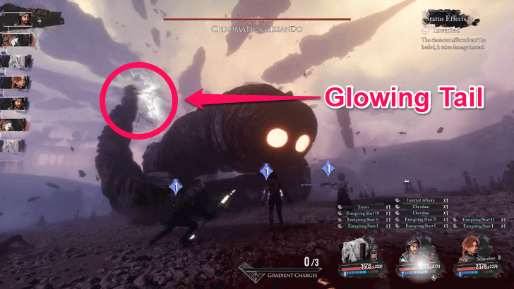 Chromatic Glissando Glowing Tail