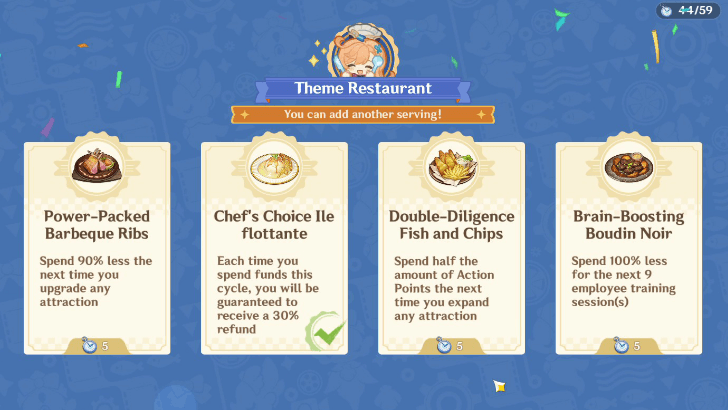 Genshin - Bustling Stage Choose More Theme Dishes