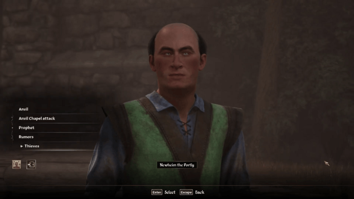 Speak with Newheim the Portly