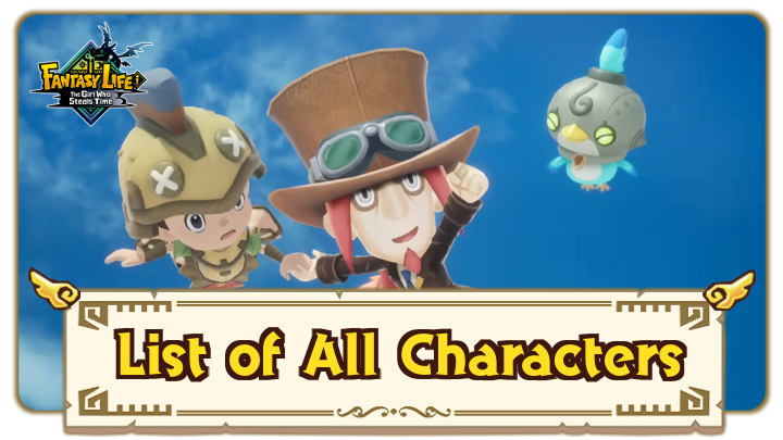 FANTASY LIFE i - List of All  Characters