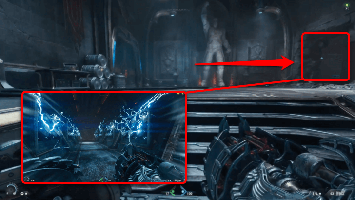 Objective 2 Statue Broken Through Wall