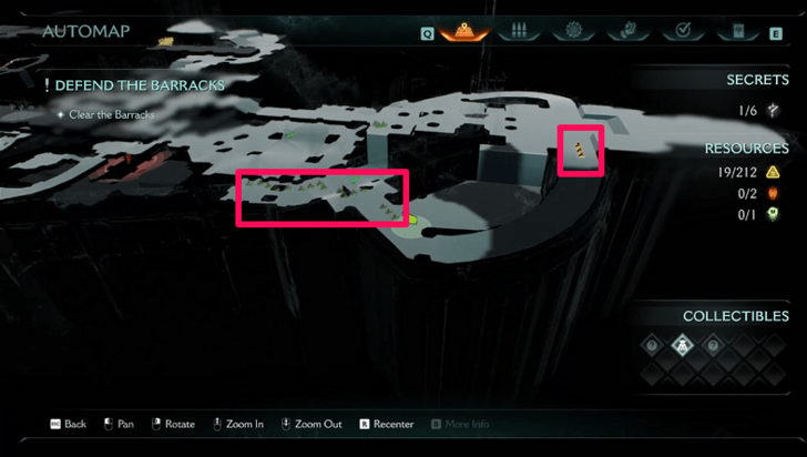 Sentinel Barracks Gold Trail 1 Location