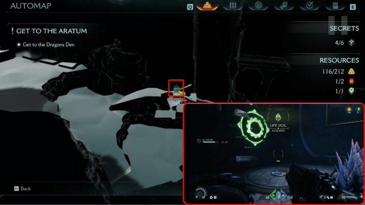 Chapter 4 Life Sigil 2 Location