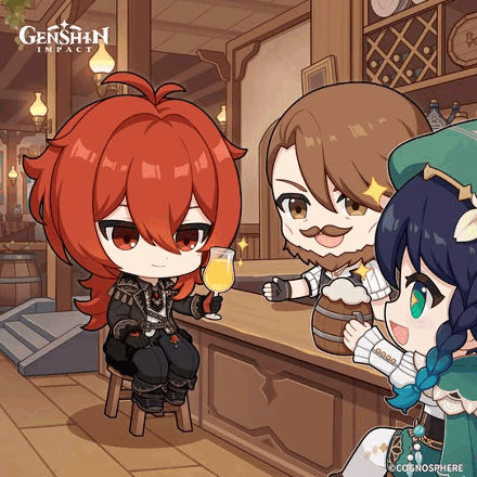 Genshin Impact - Diluc Birthday Art 2025