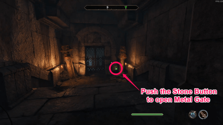 TES IV Oblivion Stone Button with Face