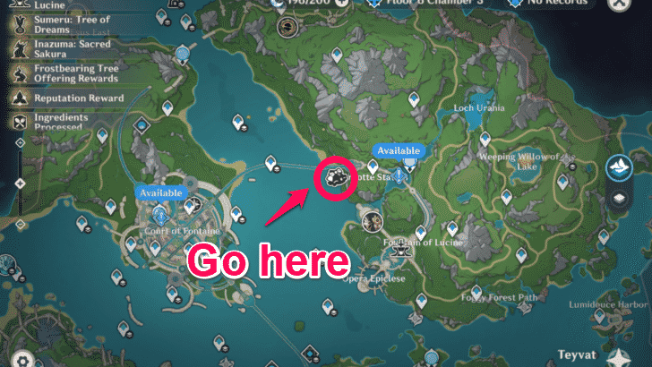 Genshin Impact - Head to the target location