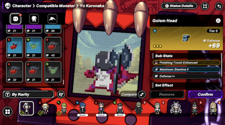 TRIBE NINE Patimon Compatible Monster