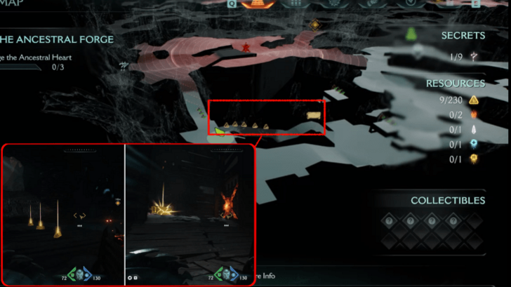 Ancestral Forge Gold Chest 1 Location