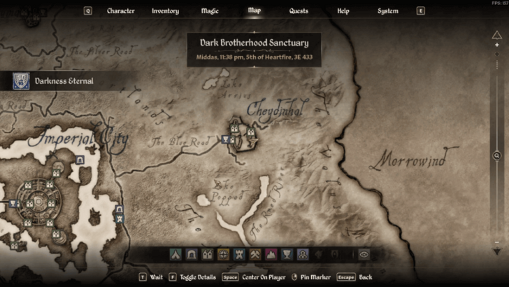 Darkness Eternal Starting Location Map