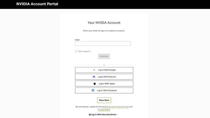 NVIDIA Account