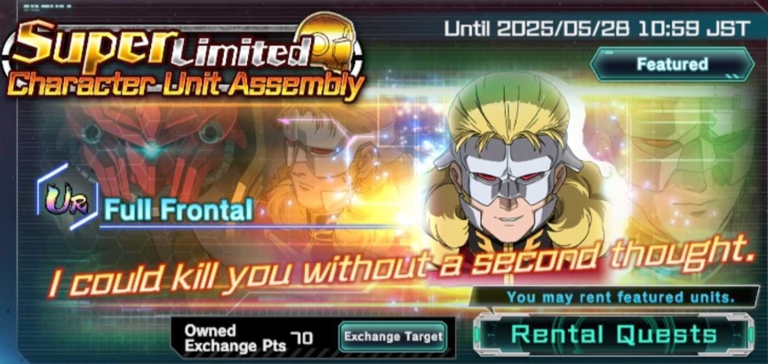 Mobile Suit Gundam UC Engage- Super Limited Character Unit Assembly