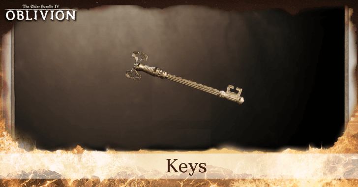 The Elder Scrolls IV Oblivion - List of All Keys