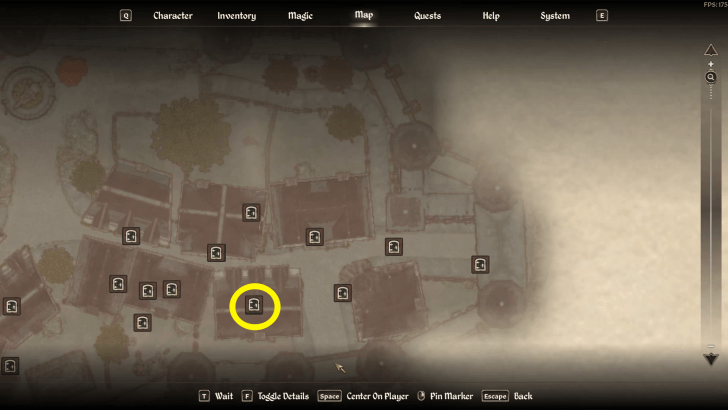 Helping Hands Starting Location Map