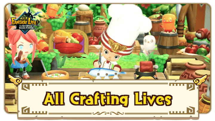 FANTASY LIFE i The Girl Who Steals Time - Crafting Lives Top Banner